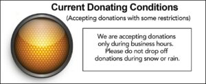 Donations Accepted with conditions